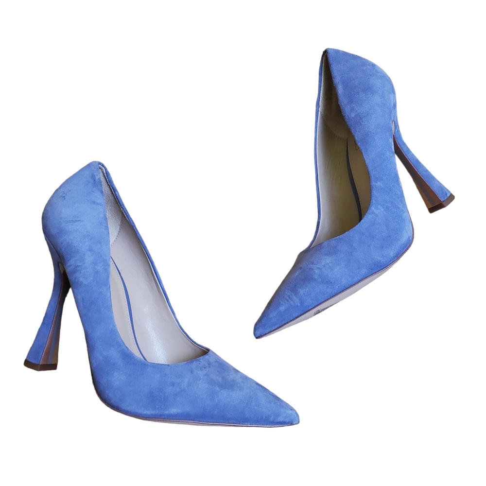 Sam Edelman Blue Suede Heels